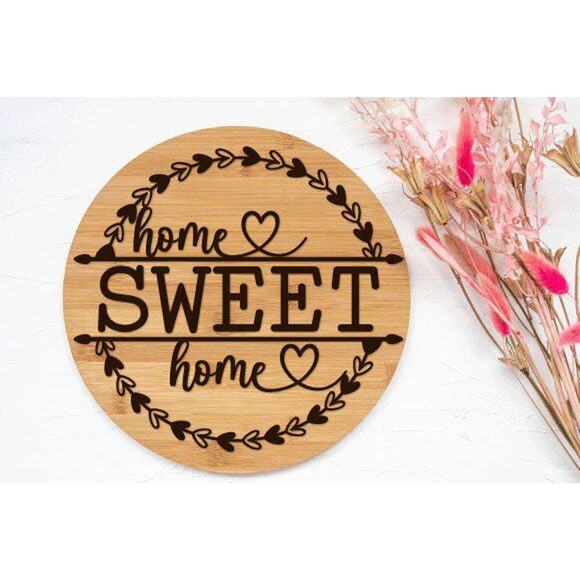 Welcome or Home Sweet Home Laser Cut Custom Wood Signs Gift - Picture 7 of 7